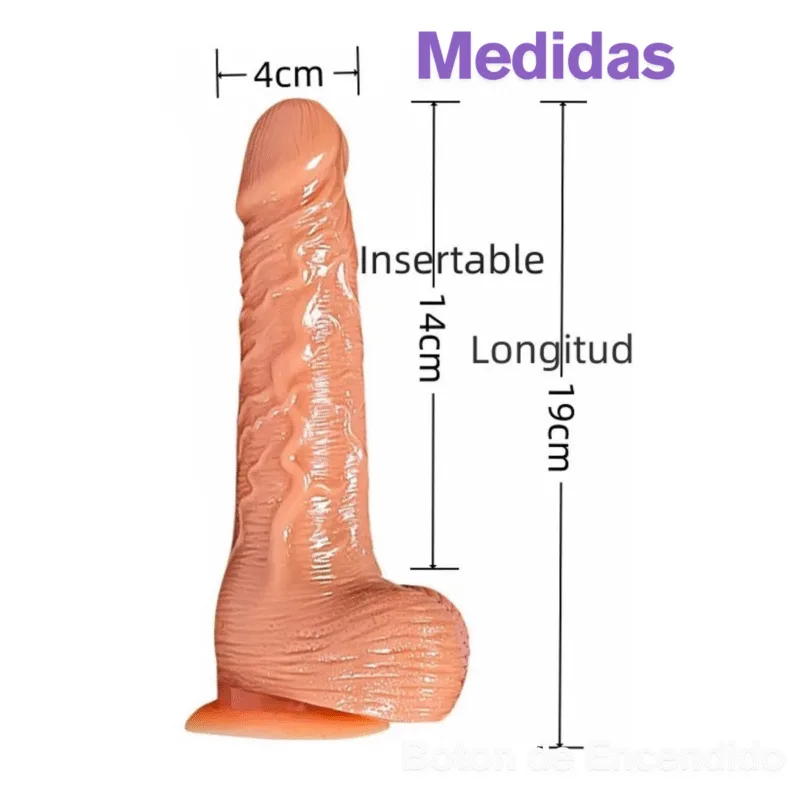 Consolador Pene vibrador con movimiento (Sube-Baja)