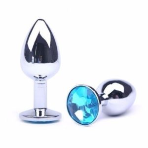 Plug Dilatador Anal Acero Strass - Metalico