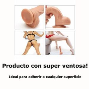 Arnes De Cuero + Pene Macizo + Plug Anal Black: imagen 3