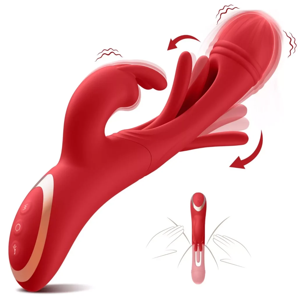 Vibrador 3 en 1 Dildo - Recargable USB