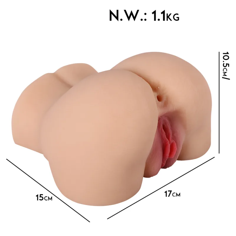 Masturbador Cola y Vagina de silicona (17 x 15cm)