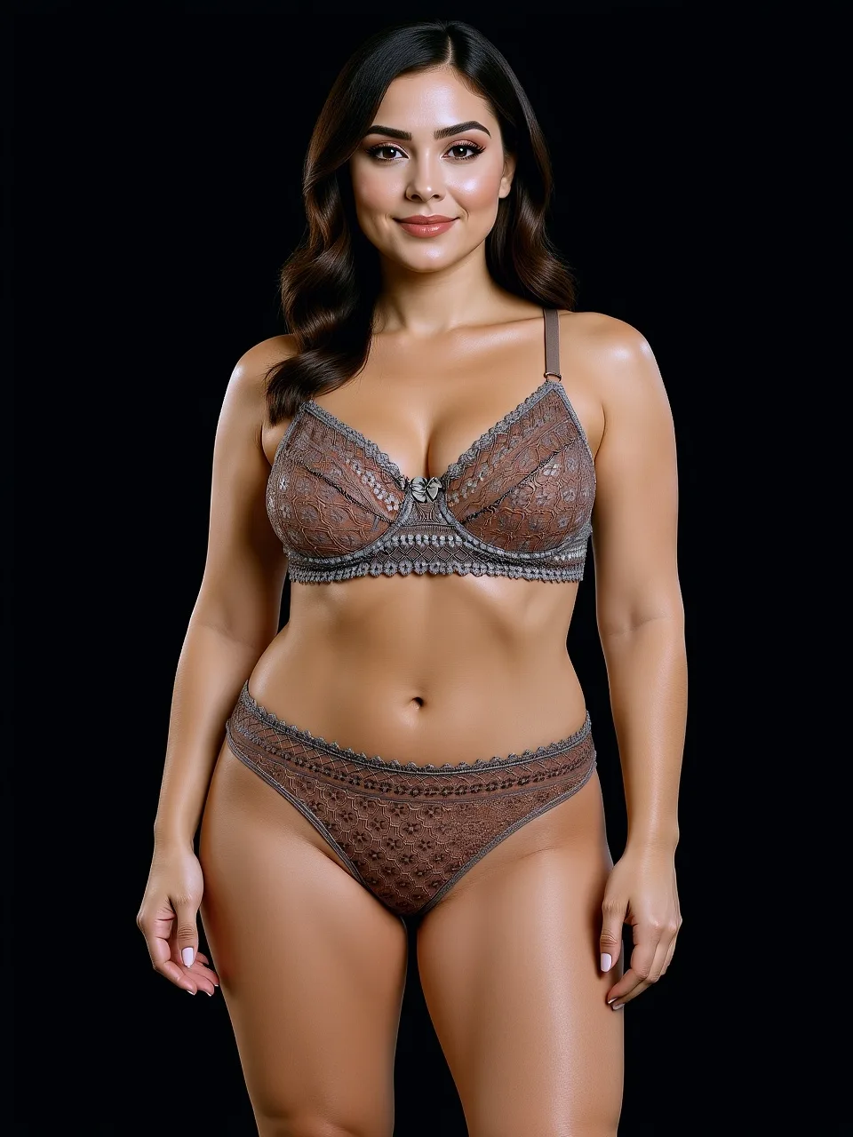 Conjunto Colaless Puntilla con Aro (art 5102) Talle 85 al 105: imagen 9